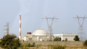 A general view shows the reactor at the nuclear power plant in Bushehr, 1200 kilometers (746 miles) south of Tehran February 25, 2009