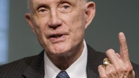 Former astronaut Thomas Stafford (Apollo 10) speaks at the 40th anniversary of the Apollo 11 mission and the walk on the moon while at the NASA Headquarters in Washington, July 20, 2009. 