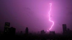 Lightning Over Shanghai, China