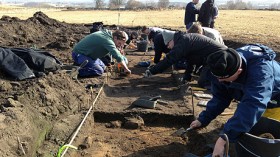 Archaeologists at a site near Sweden  