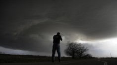 Supercell Storm West Of Newcastle, Texas