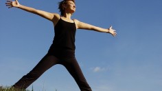 Woman Performing Yoga