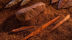 Middle Stone Age Silcrete bifacial points, engraved ochre and bone tools from the c. 75 - 80,000 year old M1 & M2 phases at Blombos cave