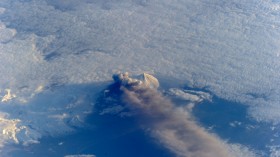 Pavlof Volcano from space 