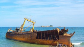 Shipwreck in Kangwon-Do, Korea