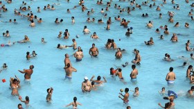 People at a Pool