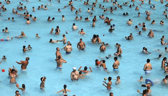People at a Pool