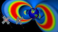 Artist's rendering of NASA's Radiation Belt Storm Probes.