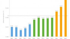 Decadal Temperature Graph 