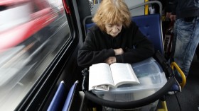 old lady reading 