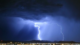 Strong Thunderstorms Hit Las Vegas