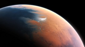 Artist’s impression of Mars four billion years ago