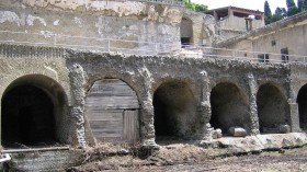 Boathouses in Herculaneum