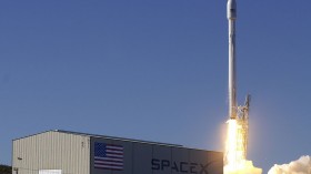 Liftoff of the upgraded Falcon 9 