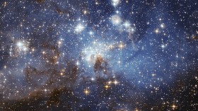 A star-forming region in the Large Magellanic Cloud