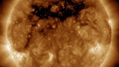 Coronal Hole Front and Center