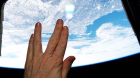 ISS Astronaut Salutes Leonard Nimoy