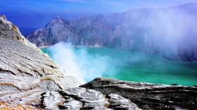 Java East Kawah Ijen Volcano Caldeira 