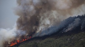 The Rim Fire burns just outside Yosemite National Park, California, August 24, 2013