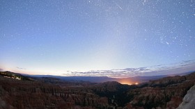 The Annual Perseid Meteor Shower From Bryce Canyon National Park