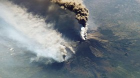 Space Station Captures Mount Etna's Eruption