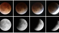 Rare Lunar Eclipse Cast Red Cast Over Moon