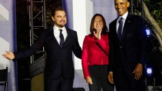 U.S President Barack Obama In Climate Panel Discussion with Leonardo DiCaprio, Dr. Katharine Hayhoe