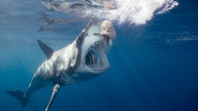 Great white shark predator