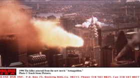 1998 The Killer asteroid in 'Armageddon.'