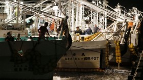 Matsukawaura fishing port in Soma, Fukushima prefecture