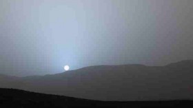 Sunset in Mars' Gale Crater