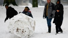 Heavy Snow Falls Sweep Across The UK