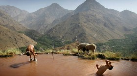 Moroccan Mountains near desert can be source of potable water