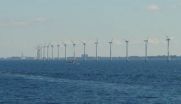 Offwhore wind farm near Copenhagen, Denmark. 