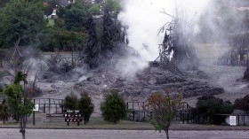 Geysers are a common site in many parks around New Zealand