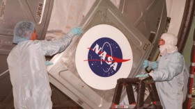 Logo Goes On U.S. Laboratory Destiny