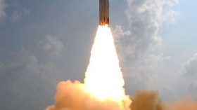 Launch of India's Mars Orbiter Mission. 