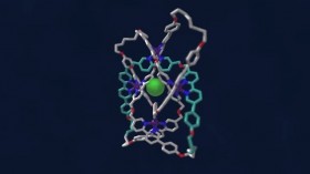 Fly-around video of the structure of a molecular knot with eight crossings