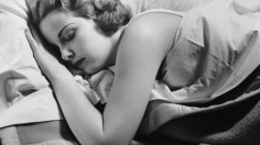 Woman sleeping in bed