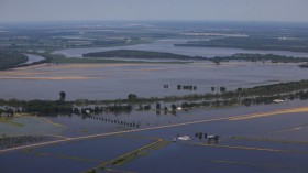 The Yazoo River floods farms and homes near Yazoo City, Mississippi May 18, 2011. 