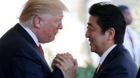 President Trump Holds Bilateral Meeting With Japanese PM Shinzo Abe