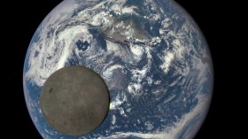 Far Side Of the Moon PIctured Orbiting Earth