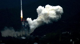 China Launches Its First Lunar Probe