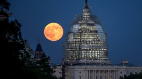 Full Moon Over the U.S. Capitol