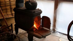 wood-burning stove 