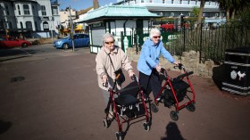 Old Women Walking