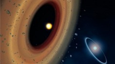 Artist’s impression of the Fomalhaut system.