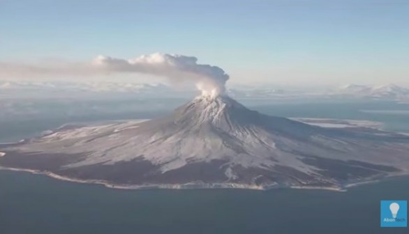 Bogoslof Volcano in Alaska