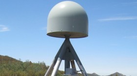 GPS station used in an emerging system for natural hazard warnings.