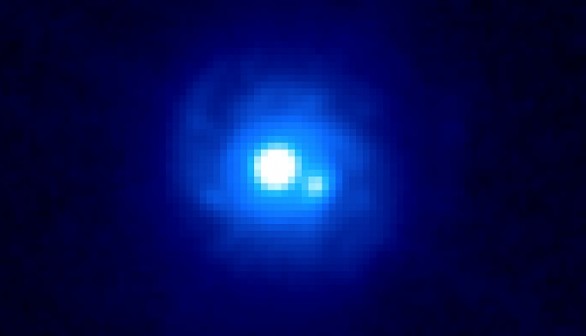 Hubble image of gravitational lens B0218+357